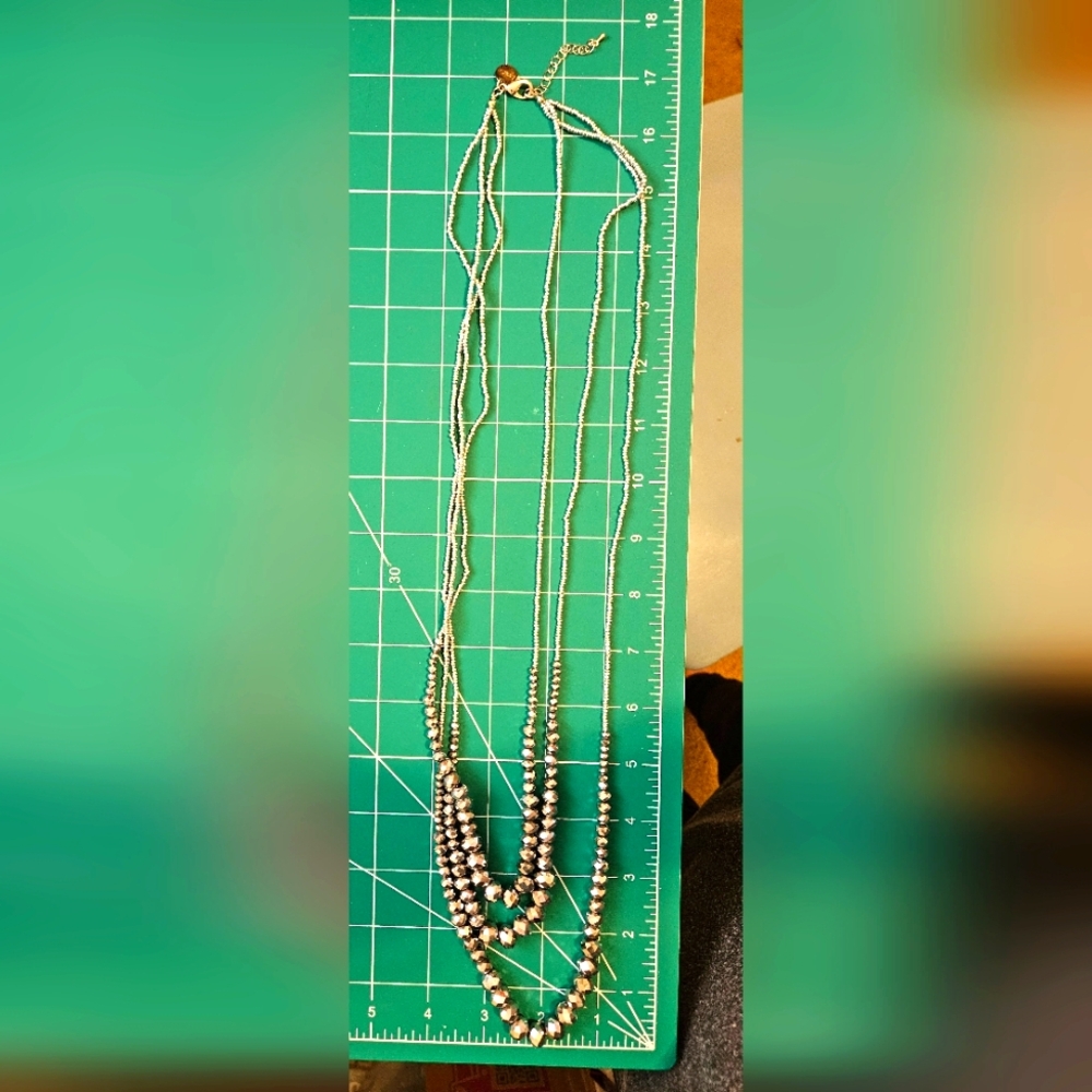Gorgeous Silver Multi-strand Necklace
